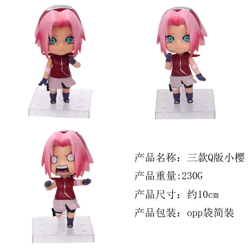 11cm 3Pcs/Set Naruto Anime Action Figure Uchiha Itachi Kakashi Cartoon Toys Itachi Akatsuki Collectible Ornament For Adults Gift