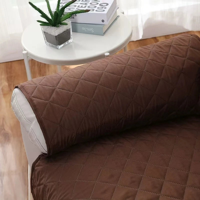 Solid Color Recliner Sofa Cover Dogs Pets Kid Anti-Slip Chair Covers Anti-wear Armchair Slipcovers Furniture Protector