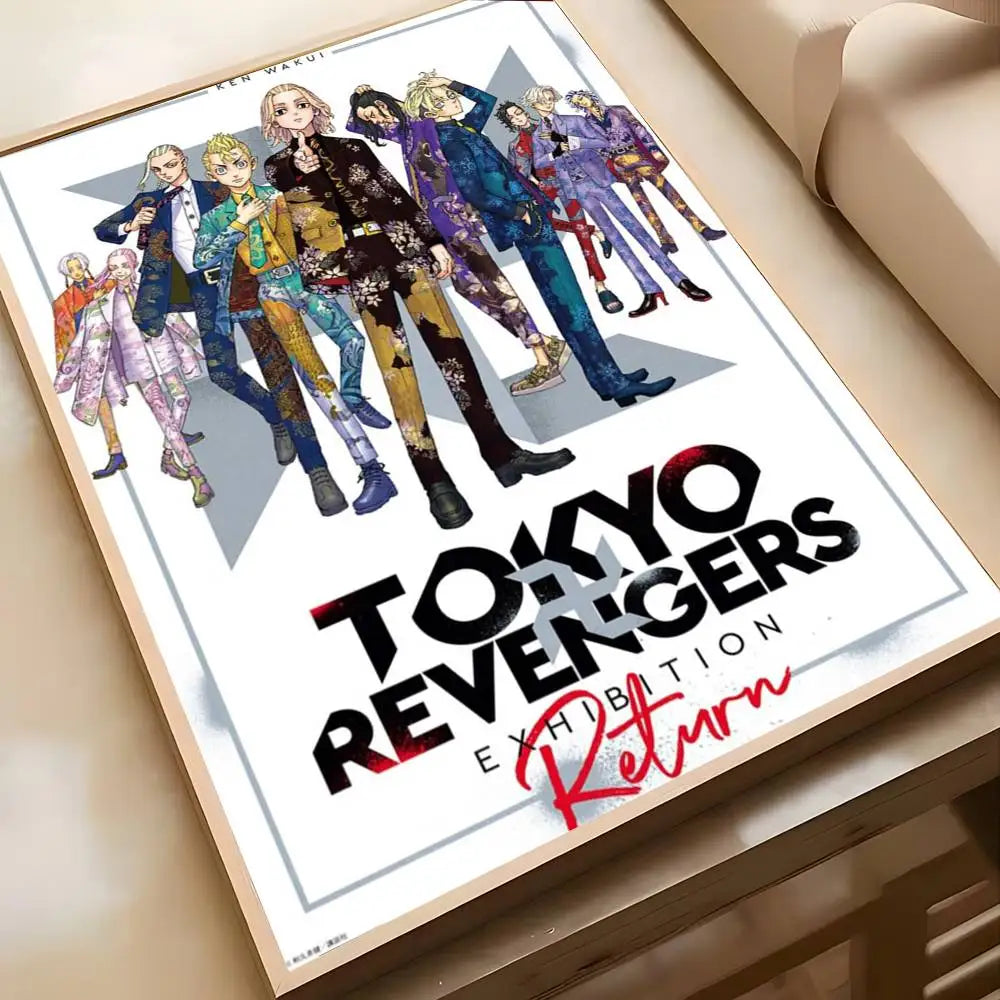 Anime Tokyo Revenger-R Cartoon Cool Poster Art painting poster with prints Home bedroom living room decoration gift