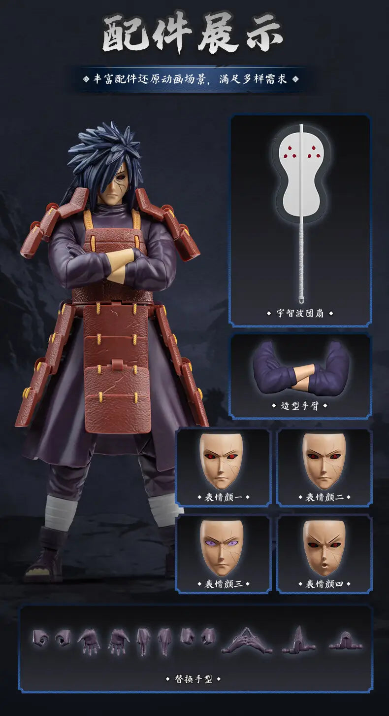 Naruto Uchiha Madara Figure – Assembled PVC Model
