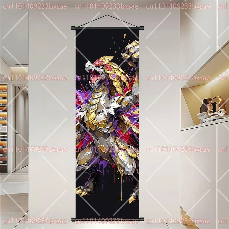 Pokémon Anime Elf Dragonite Gengar Pikachu Charizard Kyogre Rayquaza HD Poster Scroll Painting Art Hanging Painting Holiday Gift