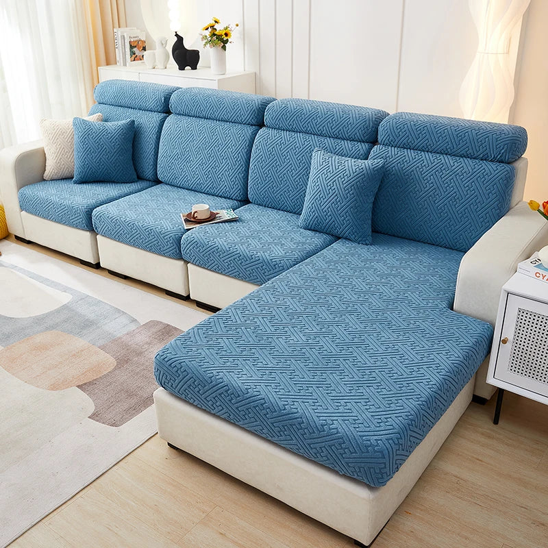 Thicken Sofa Seat Cushion Cover Jacquard Chair Cover Sofa Slipcover Stretch Adjustable Sofa Cover Pets Kids Furniture Protector