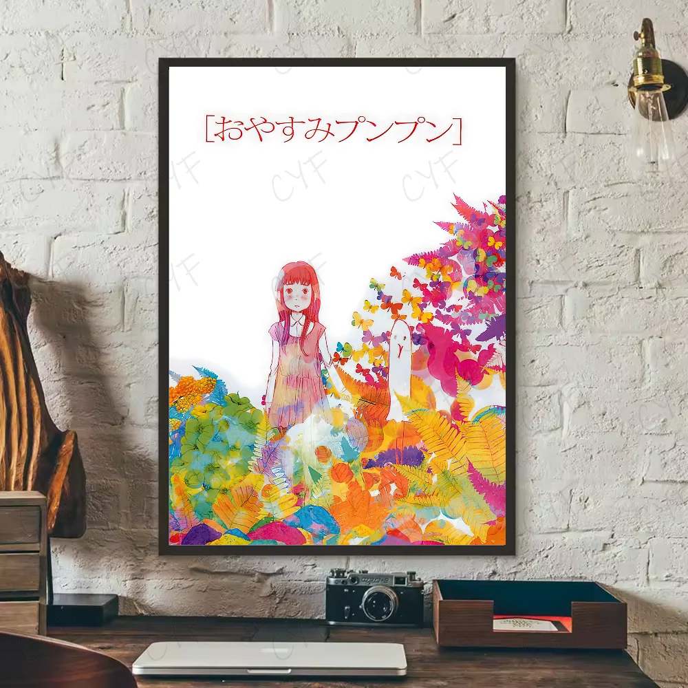 Anime G-Goodnight Punpun Poster Waterproof Wall Art High Quality Print Movie Posters For Living Bedroom Retro Room Decor Gift