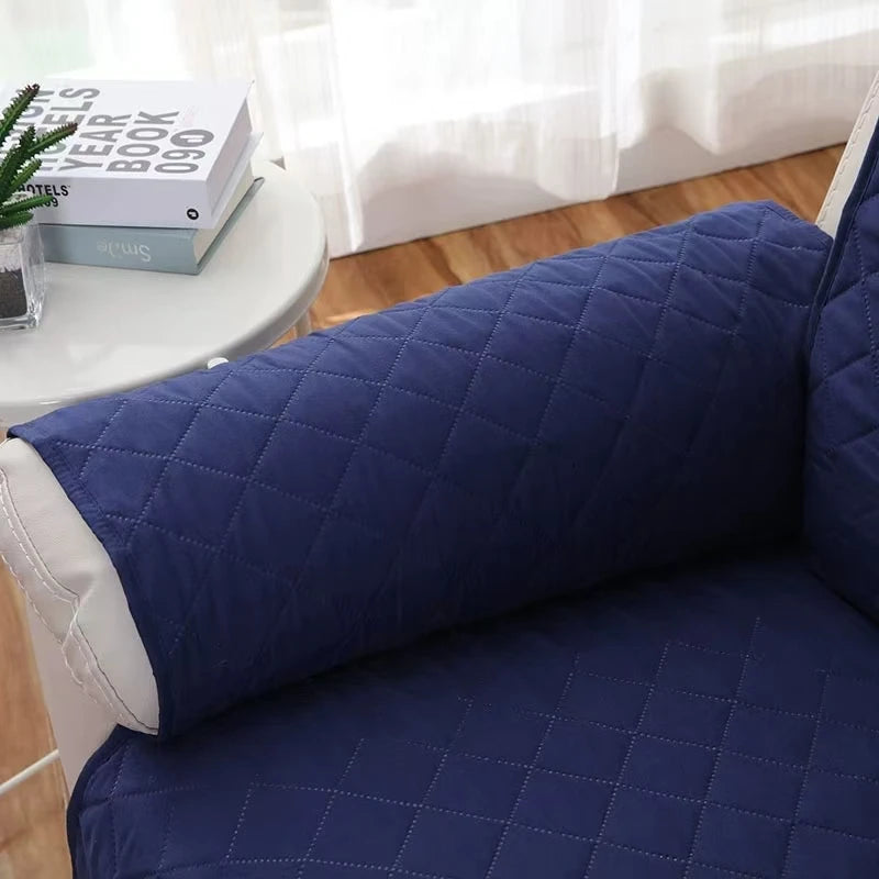 Solid Color Recliner Sofa Cover Dogs Pets Kid Anti-Slip Chair Covers Anti-wear Armchair Slipcovers Furniture Protector