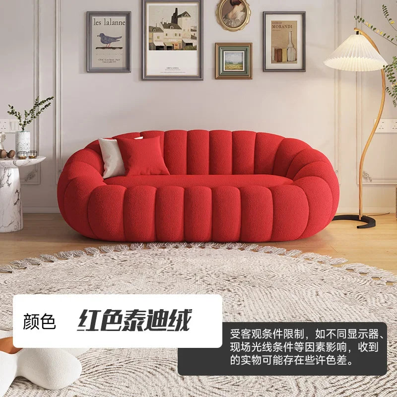 Cloud Sofa Plush Pumpkin Sofa Combination Soft Comfortable Modern Living Room Sofa Suite Apartment Home Furniture Accessories