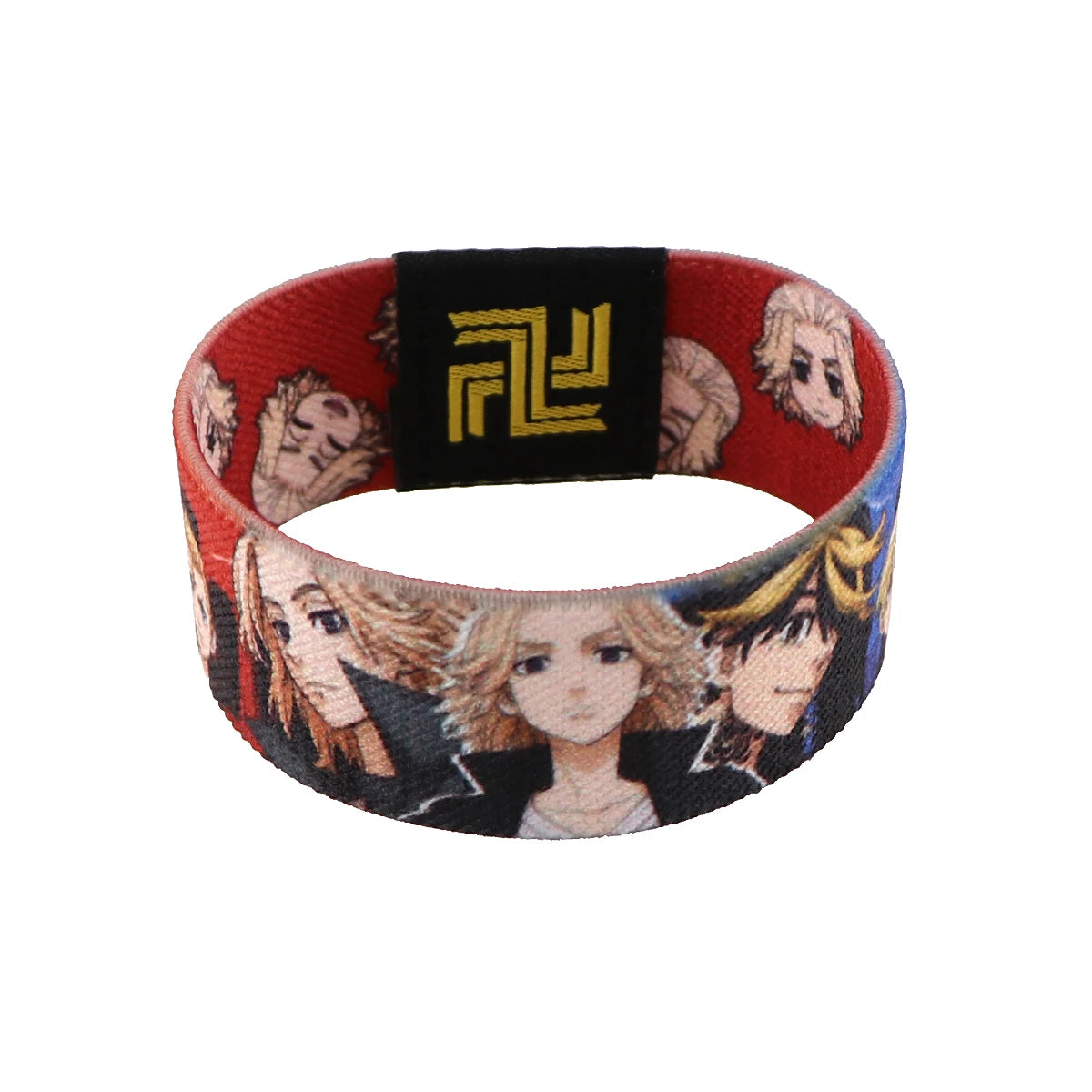 Anime Stretch Wristband Bracelet Cool Men Women Wide Band Bangles Fashion Armband Accessories