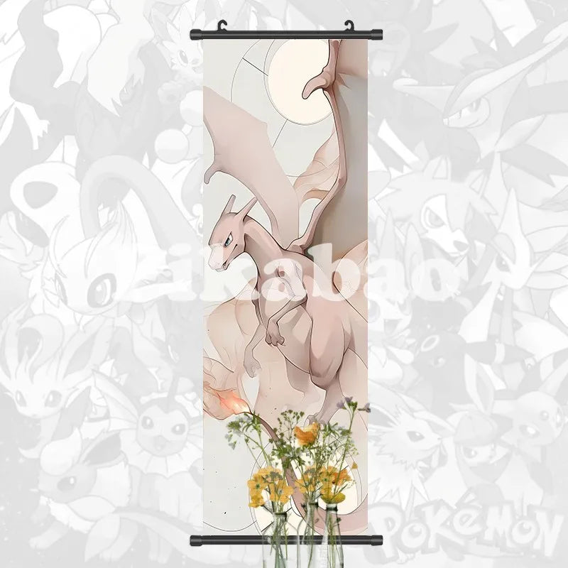 Printed Poster Anime Wall Artwork Greninja Pictures Gardevoir Painting Canvas Pikachu Hanging Scrolls Home Room Decor