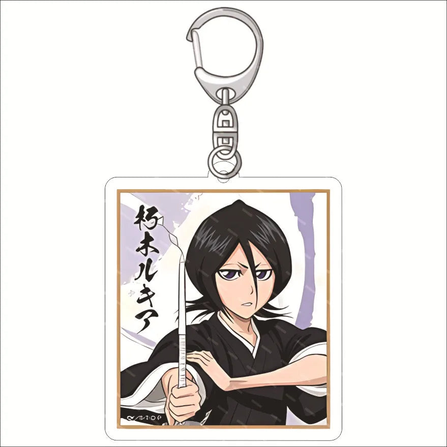 Anime BLEACH Acrylic Keychain Accessories Cartoon Character Cute Charm Bag Pendant Toys Friend Gift