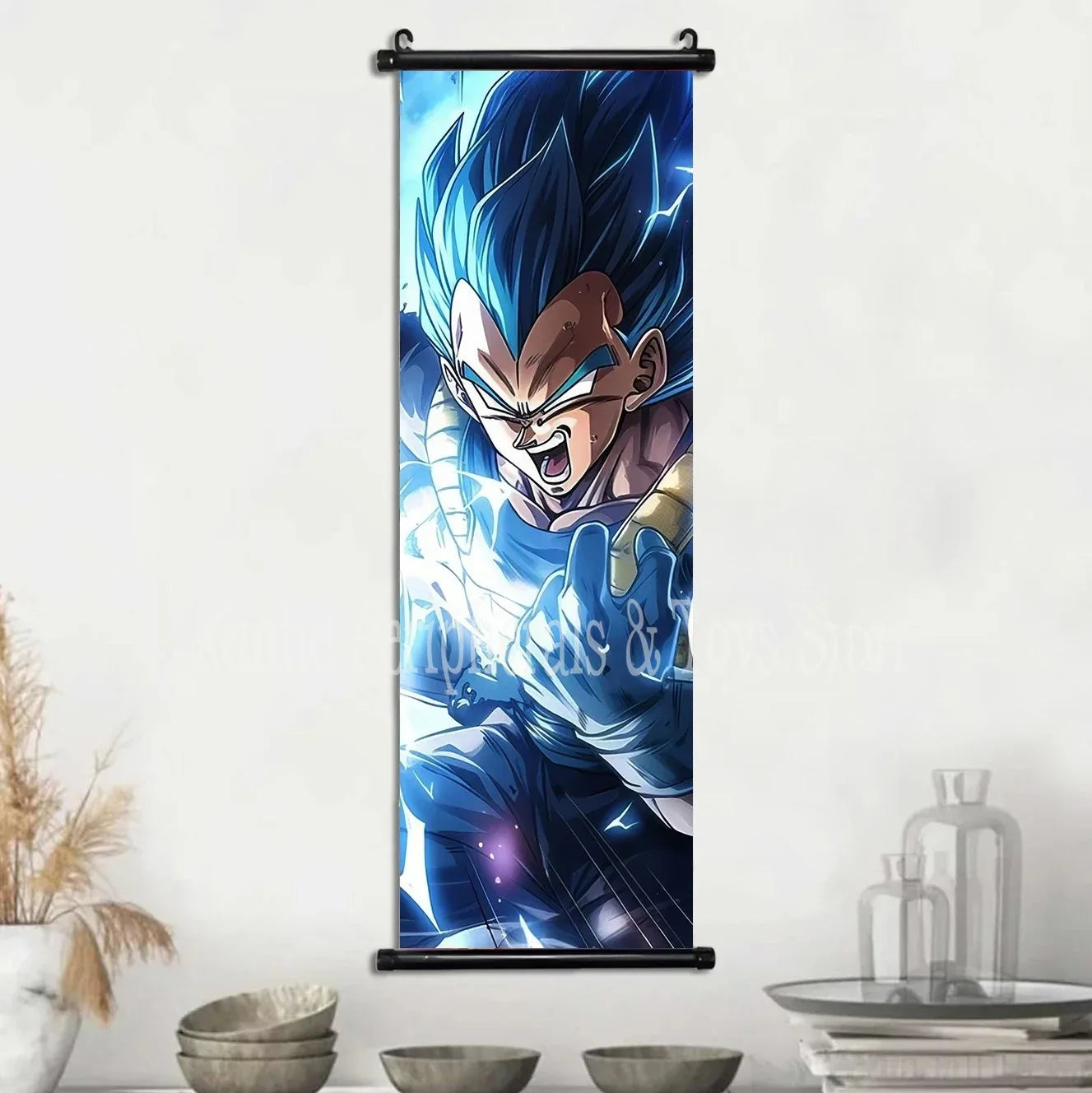 Printed Dragon Ball Poster Anime Wall Artwork Goku Pictures Bejīta Painting Canvas Super Saiyan Hanging Scrolls Home Room Decor