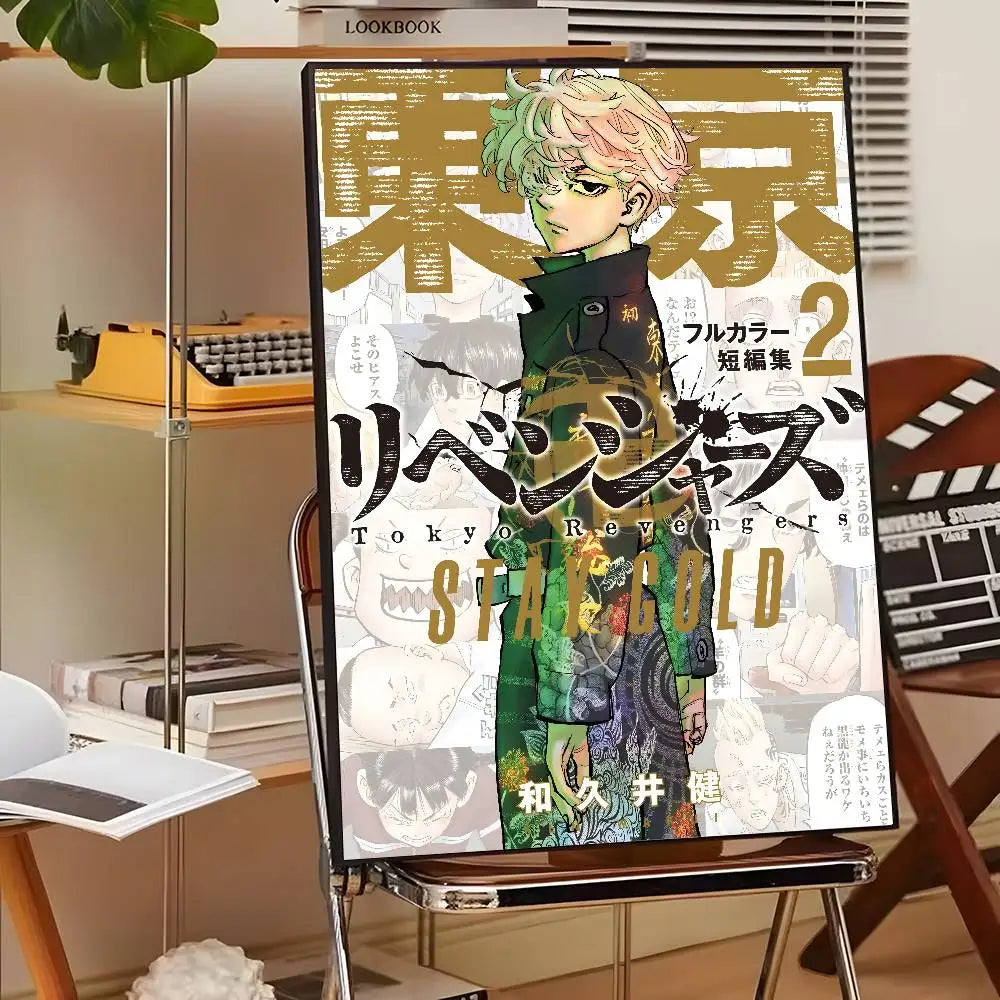 Japan Anime Tokyo Revengers Poster art canvas HD aesthetic Printing Paper Wall Art for Living Room Bar fashion Home Decor