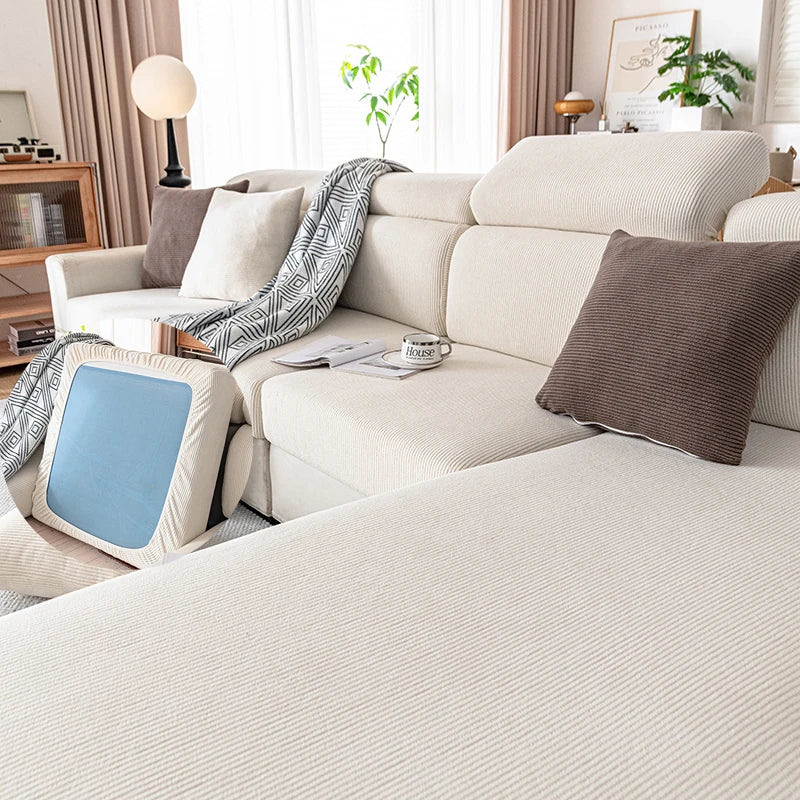 new string plush Sofa Cover Elastic Sofa Cushion Cover for Living Room Furniture Protector For Pets Removable Sofa Seat Cover
