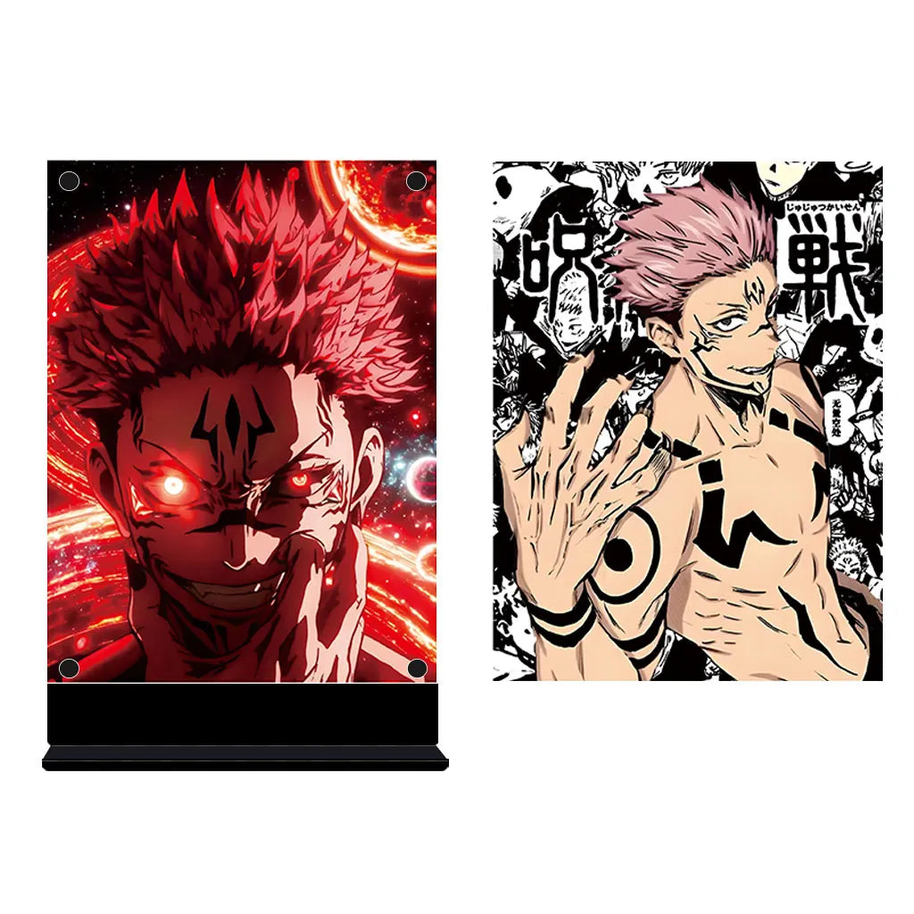 PCLP Led Backlit Poster Jujutsu Kaisen Anime Night Light for Bedroom Nightlight Game Room Deco Table Night Lamp Sign Satoru Gojo