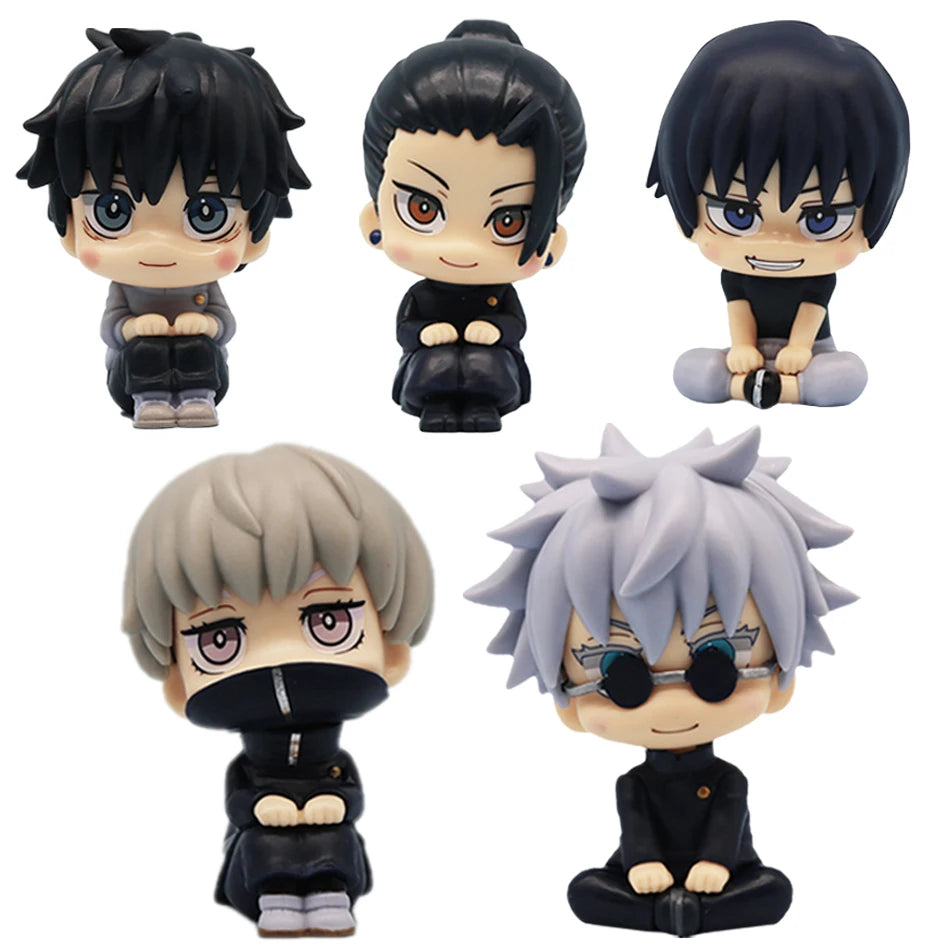10cm Jujutsu Kaisen Mini Figures Satoru Gojo Figure Action Geto Suguru Figurine Q Version Anime Model PVC Collection Toys Statue