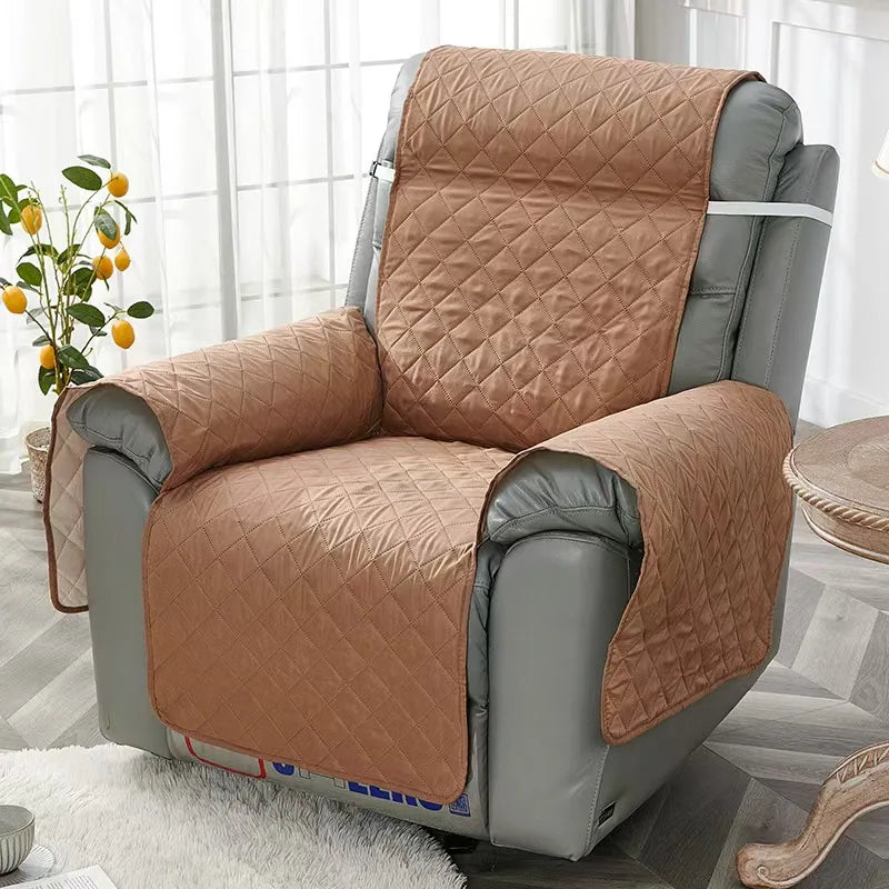 Solid Color Recliner Sofa Cover Dogs Pets Kid Anti-Slip Chair Covers Anti-wear Armchair Slipcovers Furniture Protector