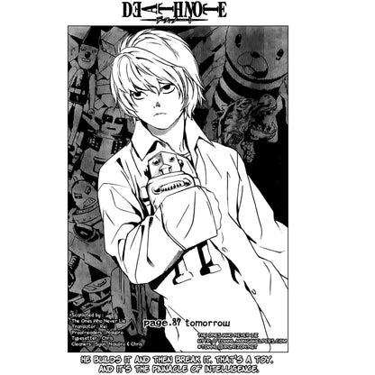 Black-and-white manga wall sticker featuring a young man with white hair holding a small robot toy 21x30cm self-adhesive