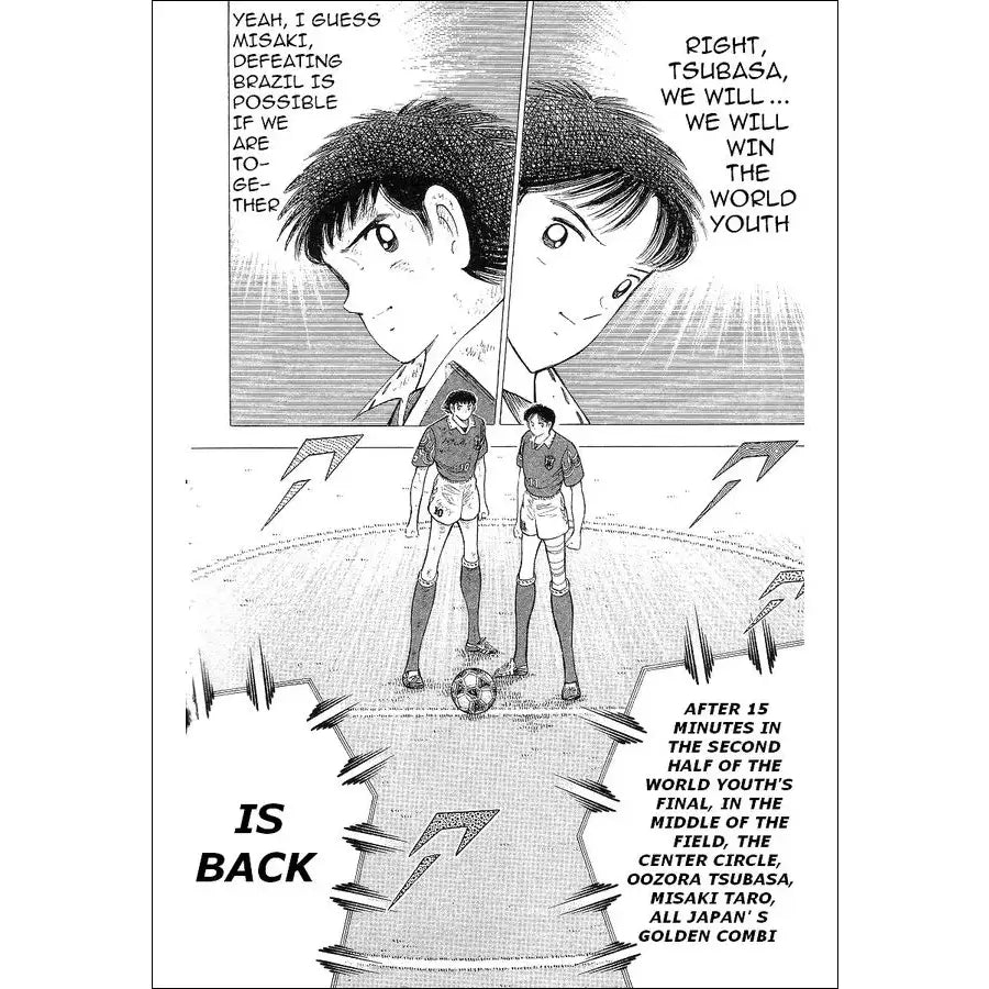 Black-and-white manga panel anime cartoon wall stickers 21x30cm self-adhesive featuring two young soccer players on field