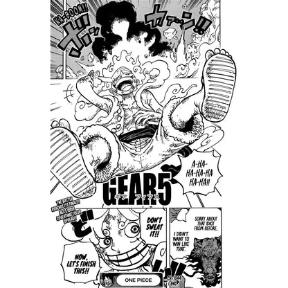 Black-and-white manga anime cartoon wall sticker set featuring gear 5 character with dynamic motion lines 21x30cm self-adhesive