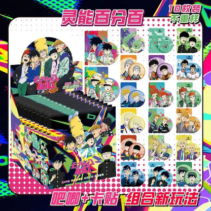 Colorful anime character badge set of 10 vibrant circular brooch decorations featuring unique anime character designs