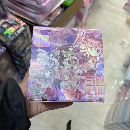 A vibrant purple and pink anime character badge set with k-on anime characters and holographic accents featuring japanese text