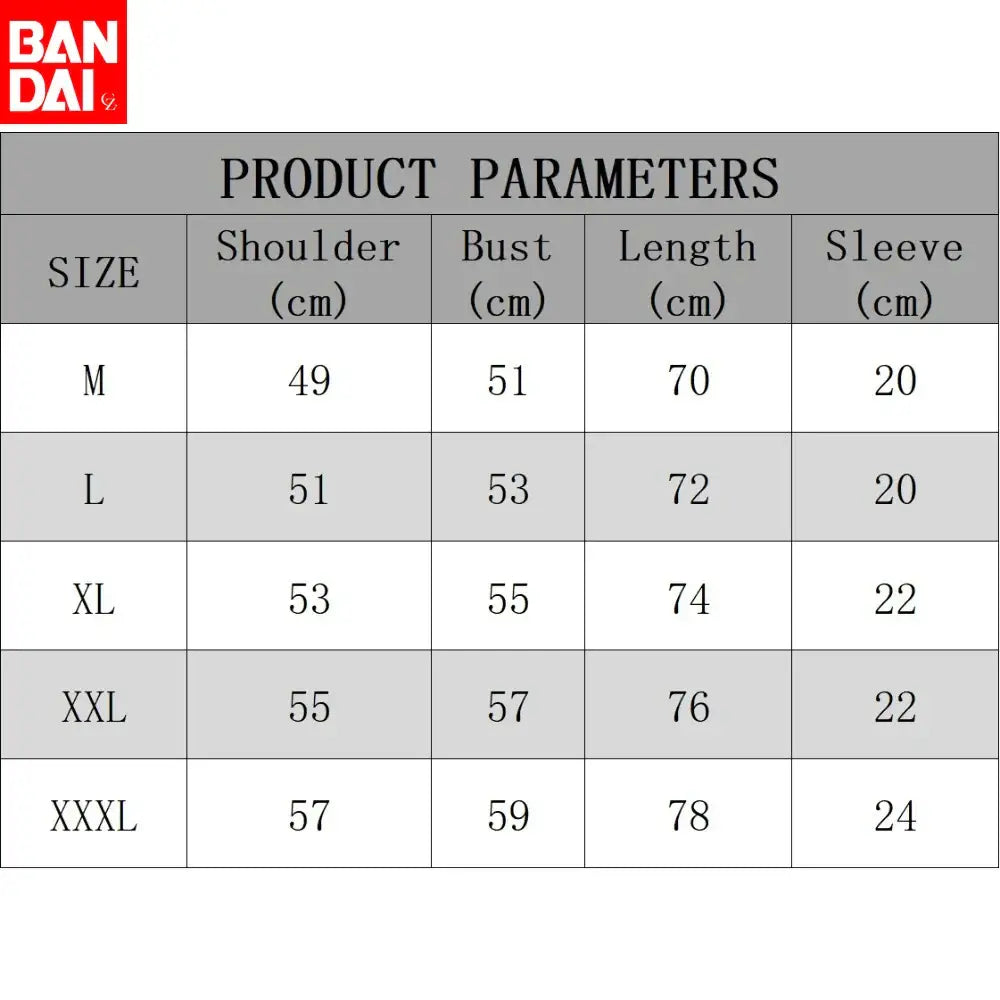 Bandai berserk guts washed t shirt oversized soft cotton women’s clothing size chart for m to xxxl sizes
