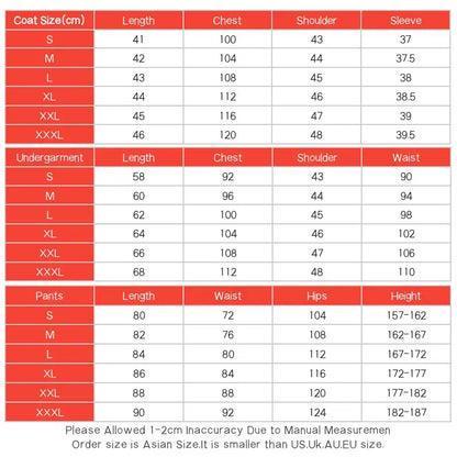 Size chart for black clover asta cosplay costume magic knight cloak with asian sizing for coats undergarments and pants measurements