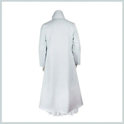 White long-sleeved coat with high collar and pleated hem for aizen sousuke cosplay set Bleach Aizen Sousuke captain costume