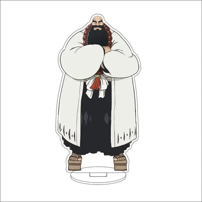 White acrylic bleach character standee of yamamoto toushirou in full uniform 16cm display figure