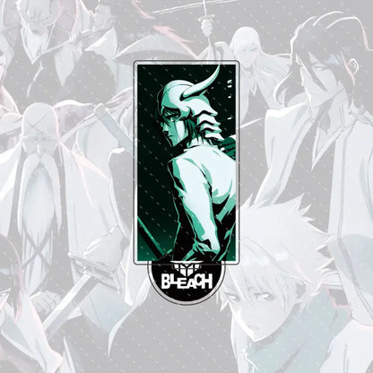 Bleach Ichigo & Orihime acrylic stand featuring a sleek 15cm green and black ulquiorra cifer acrylic stand figure