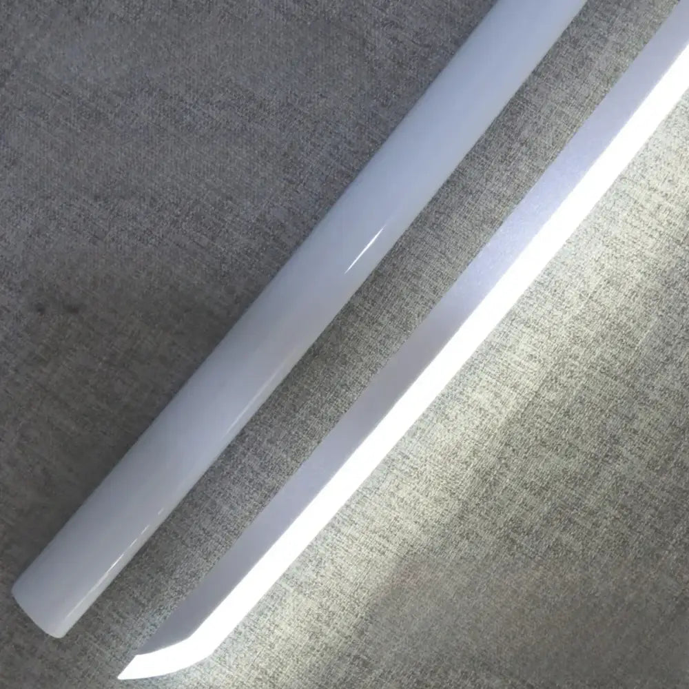 Bleach rukia katana 40 inch led light tube with sleek white finish and curved end for cosplay katana led light effect