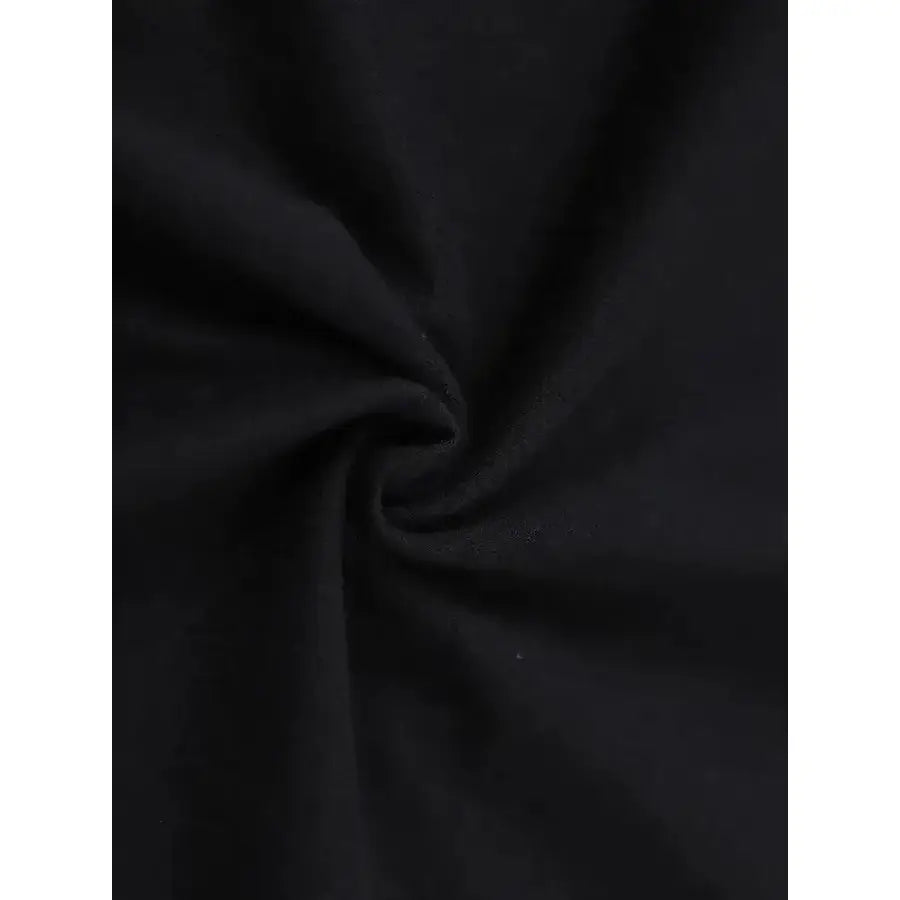Black cotton but you wouldnt listen t shirt featuring soft textured fabric with subtle sheen and gentle folds