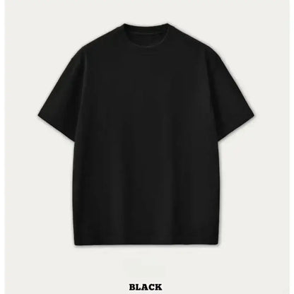 Black oversized crewneck t-shirt with minimalist demon slayer inosuke graphic for kids and adults