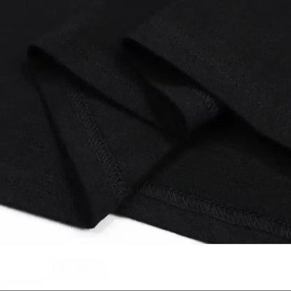 Black cotton demon slayer muichiro tokito t-shirt with neatly stitched hems for kids and adults