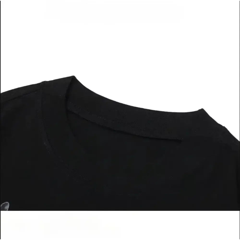 Black cotton crew neck t-shirt featuring muichiro tokito design from demon slayer for kids and adults