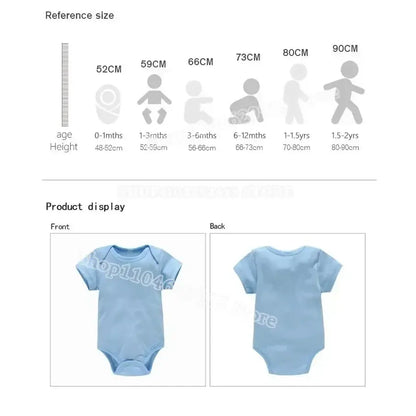 Light blue short-sleeved dragon ball goku baby romper made of skin-friendly fabric for summer use