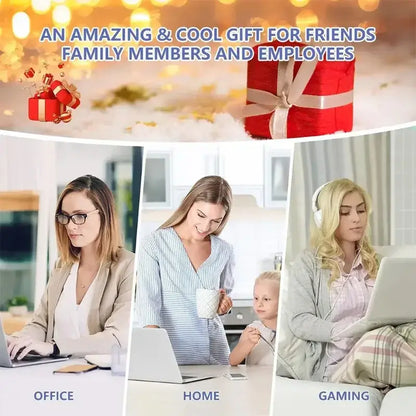 Red gift box with beige ribbon next to a dragon ball goku rubber gaming mouse pad desk mat