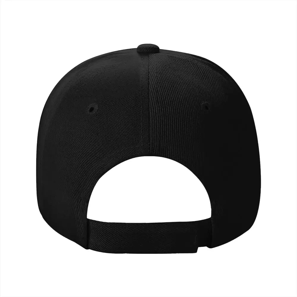 Black dragon ball z goku snapback cap with structured crown and adjustable strap for a comfortable fit