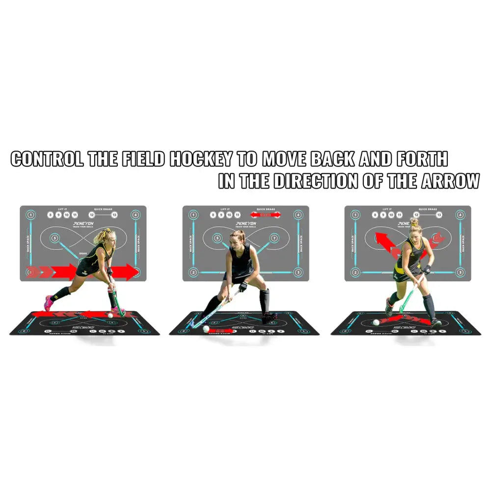 Black non-slip rubber pad training mat with glowing blue and red arrows for haikyuu kageyama volleyball drills