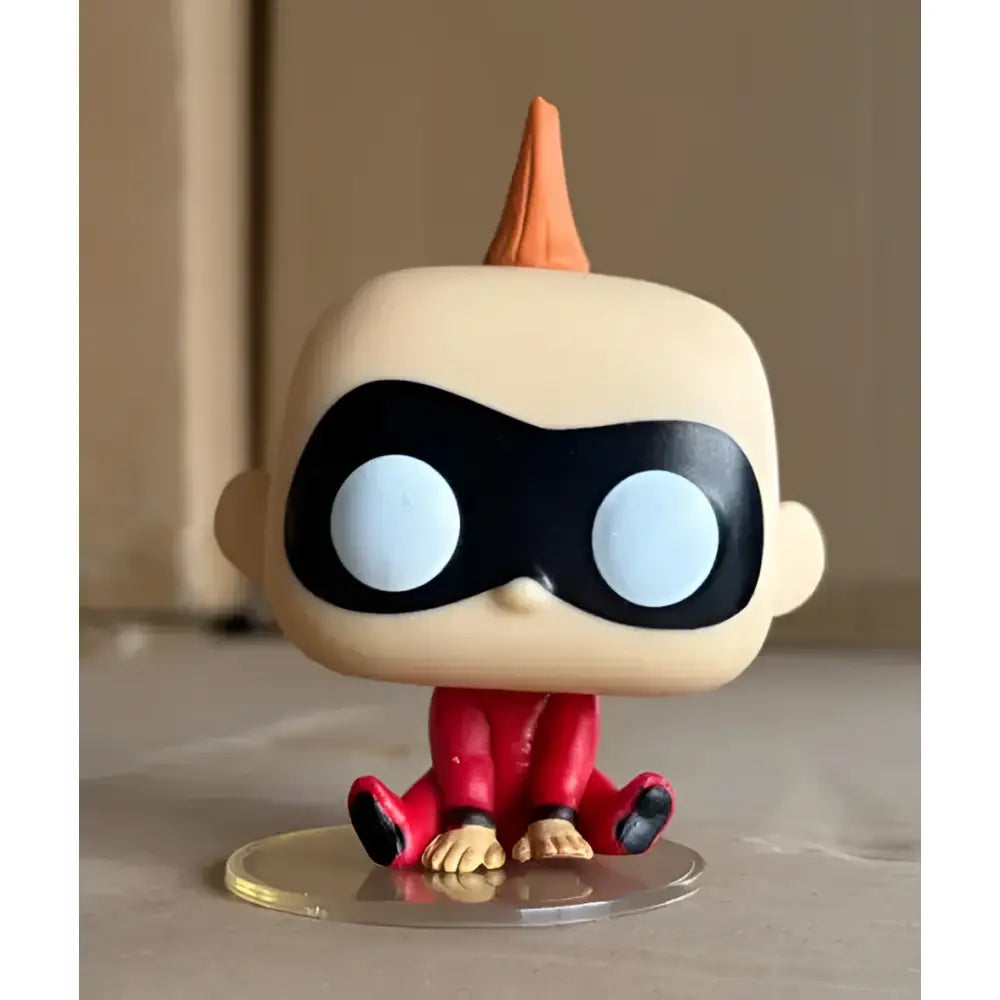 Beige funko pop figure of jack-jack in red suit with orange mohawk for high quality sword art online collectible toys