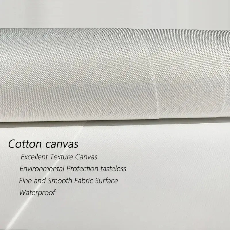 A roll of white cotton canvas fabric with fine texture for hunter x hunter killua canvas poster hd wall decor