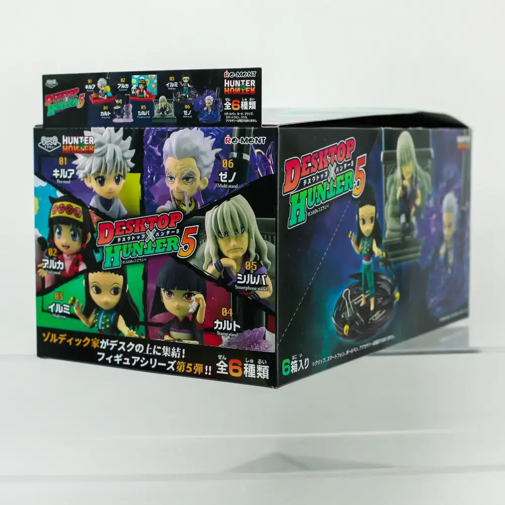 Black cardboard blind box for hunter x hunter killua zoldyck desktop hunter 5 figurine collection by re-ment
