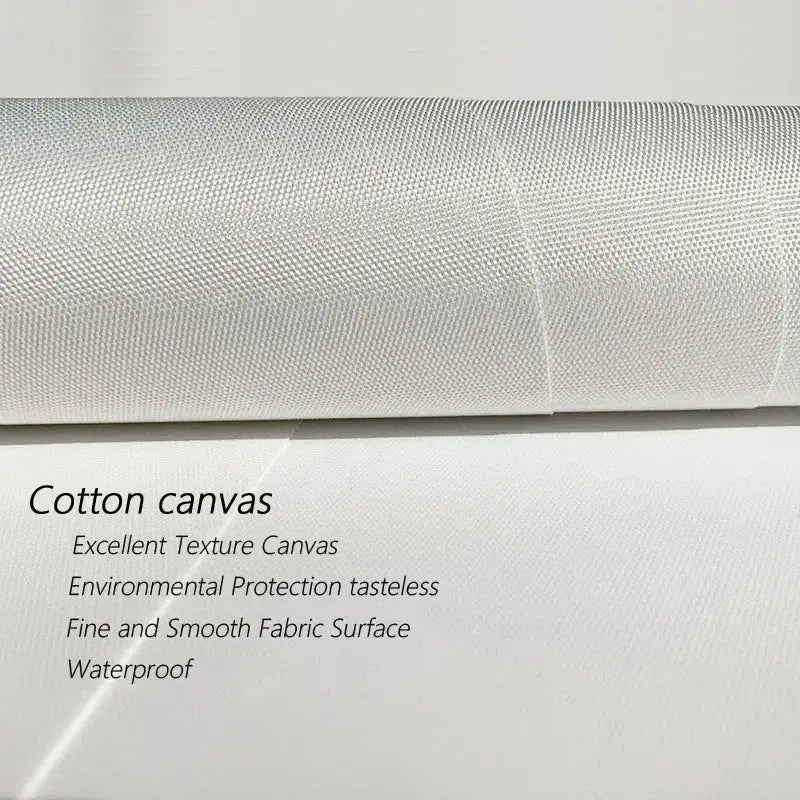 A roll of white cotton canvas with fine textured weave for hunter x hunter retro canvas print wall art