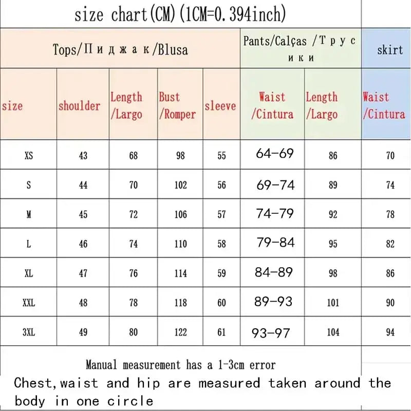 Size chart in centimeters for jujutsu kaisen geto suguru kimono uniform featuring tops pants and skirts measurements excellent choice