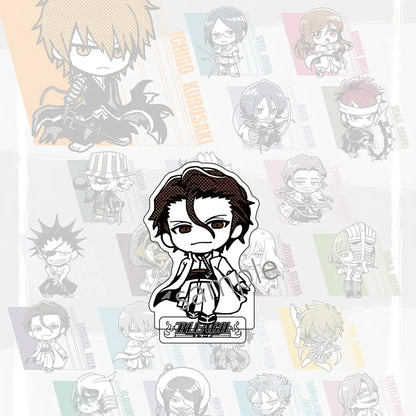 Jujutsu kaisen sukuna black and white chibi acrylic stand with clear acrylic material and spiky hair design