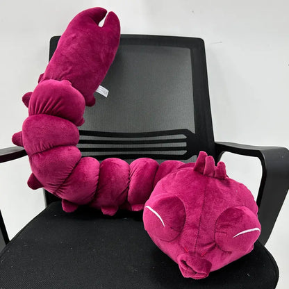 Jujutsu kaisen toji fushiguro plush doll 130cm fuchsia lobster-shaped pillow with soft velour and embroidered eyes purple red