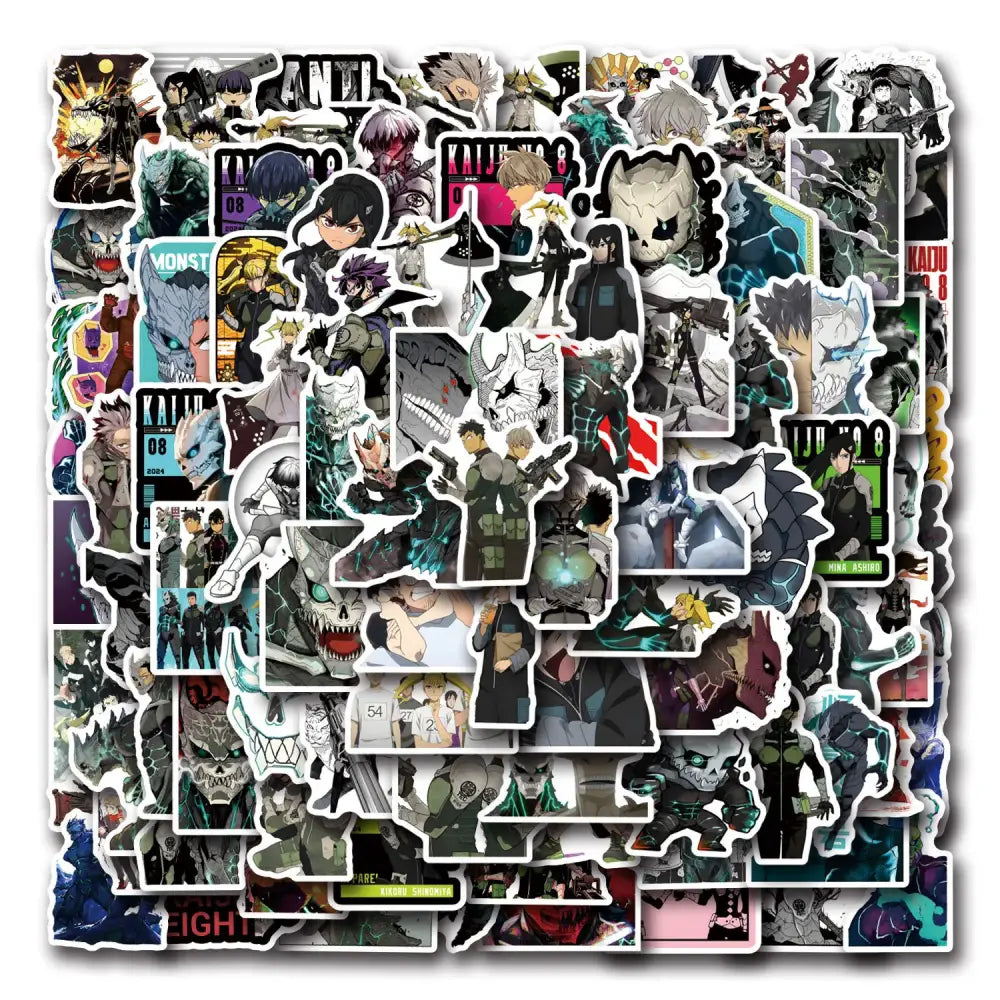 A vibrant sticker pack of kaguya sama love is war characters on glossy paper for diy scrapbook decals and crafts