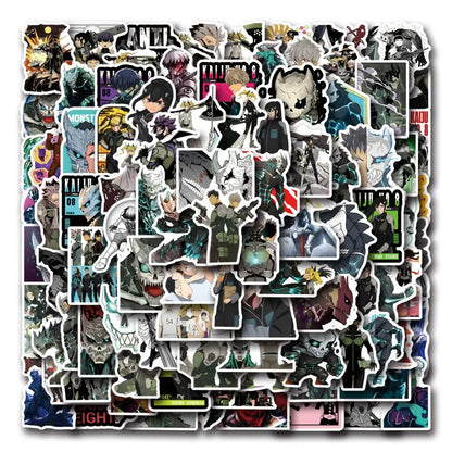 A vibrant sticker pack of kaguya sama love is war characters on glossy paper for diy scrapbook decals and crafts