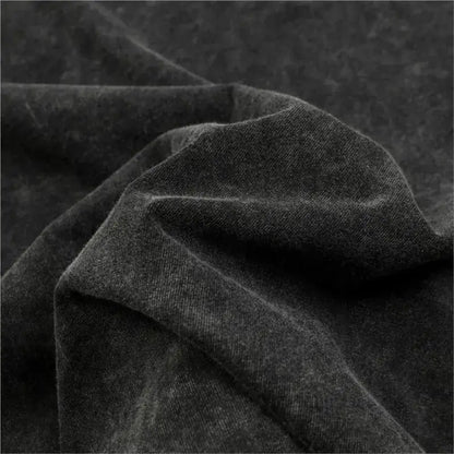Kaiju No 8 washed t-shirt in dark gray soft cotton with a subtle woven pattern for men