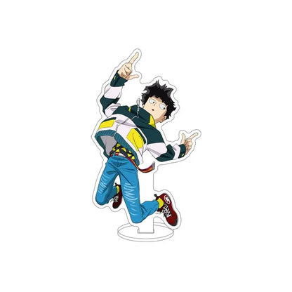 Mob psycho 100 kageyama shigeru acrylic standee featuring a black-haired figure in green white jacket on acrylic base