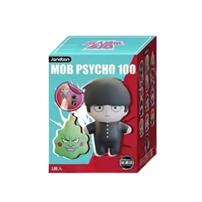 Black and gray chibi-style mob psycho 100 shigeo kageyama mini figure blind box packaged in colorful box volume 2