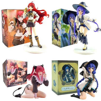 Mushoku tensei eris boreas greyrat pvc figure of red-haired anime girl in brown white outfit with gold accents on circular base
